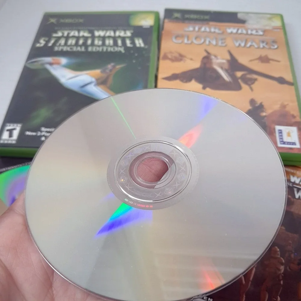 Xbox Star Wars Starfighter‎ Special Edition & Clone Wars Live enabled w/ manual